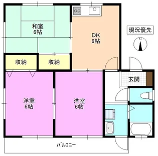メゾニティ牧野【2階】の間取り