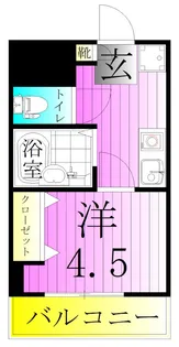 オルザエ絹【3階】の間取り