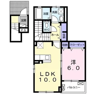 ボスカート C.I【2階】の間取り