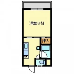 コーポオハラ B【3階】の間取り