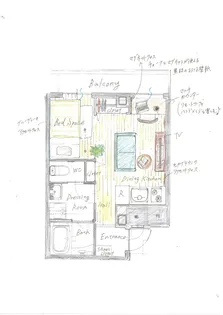 エリタージュ錦糸町【1階】の間取り