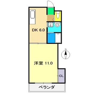 ドリームハウス 2【5階】の間取り