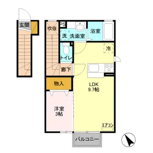 セントラル住吉 A【2階】の間取り