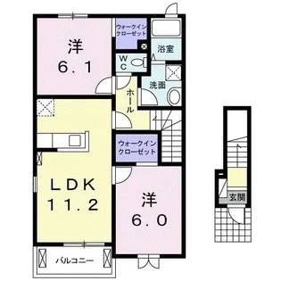 ヴァンベール【2階】の間取り