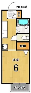 セリジェール嵐山【1階】の間取り