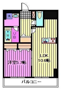 Oak Fleuret(オークフルーレ)【6階】の間取り