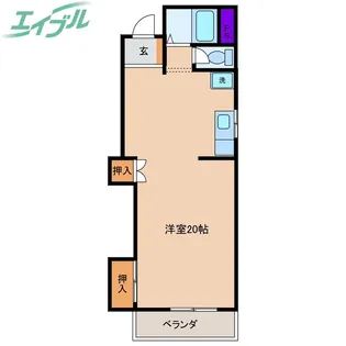 生川コーポ【3階】の間取り