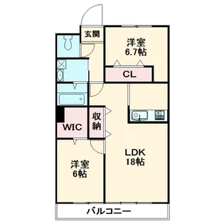 ホワイトフォーラムII【3階】の間取り
