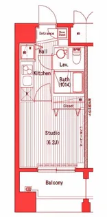 ガーラ・プレシャス横濱関内【4階】の間取り