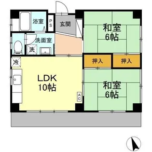 泉ハイツ【1階】の間取り