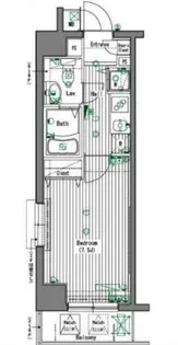 ガラ・グランディ大手町【6階】の間取り