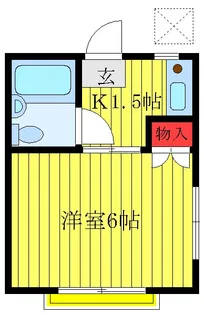 エステート白山【2階】の間取り