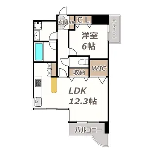 Sパレス天王寺【5階】の間取り