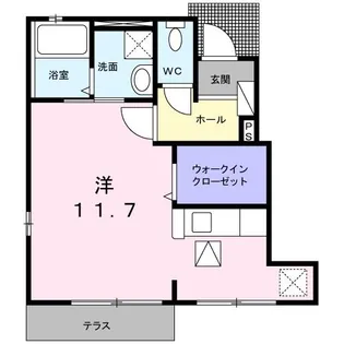 シエロ荏隈【1階】の間取り