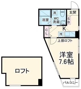 CASA二子新地【2階】の間取り