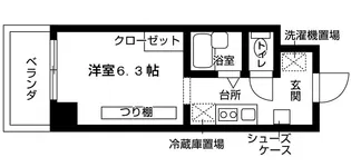 フロンティアハイツ【2階】の間取り