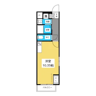 Etoile Le Lion Himemiya【2階】の間取り