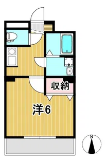 ディアコート静【1階】の間取り