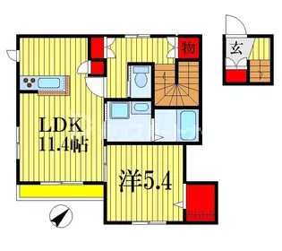 Eフラッツ【2階】の間取り