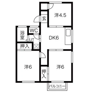 コーポ原川B【2階】の間取り