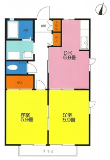 ハーモナイズ【1階】の間取り