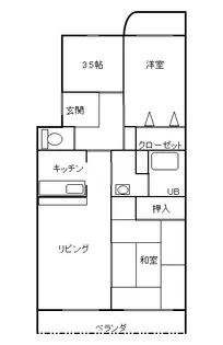 アグリーン長田【3階】の間取り