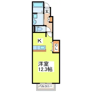 アテスウェイ【1階】の間取り