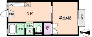 ジュネス永野I【1階】の間取り