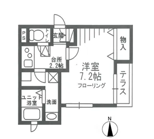 ヴァンベール坂野【1階】の間取り
