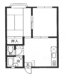 ハウス大里A【1階】の間取り