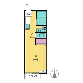 ディアコート城南【2階】の間取り