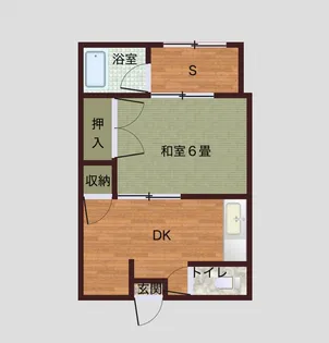 谷川アパート【1階】の間取り