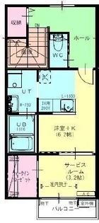 ハルII【2階】の間取り