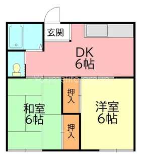 フジハイツ【1階】の間取り