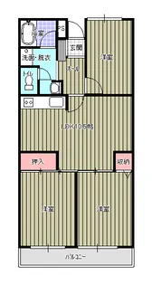グリーン56【1階】の間取り