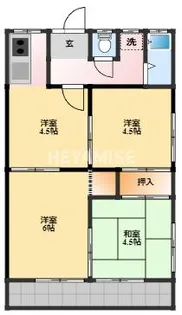 カリーナ昭和【1階】の間取り
