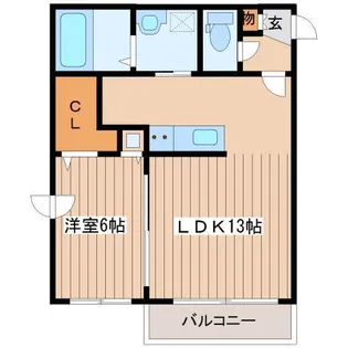 ヴィエルジュ発寒南【3階】の間取り