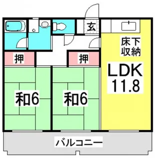 第2しづマンション【1階】の間取り