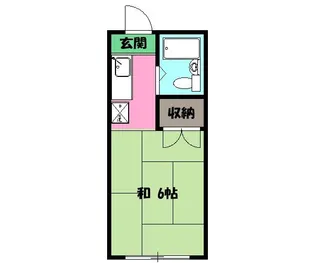 タイガーハイツC【2階】の間取り