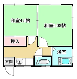 宮城県仙台市太白区郡山字谷地田東【アパート】の間取り