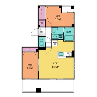 ブールバール新綱島【2階】の間取り