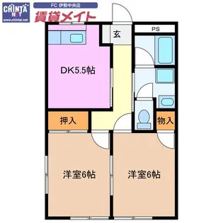 コーポハイアット【1階】の間取り