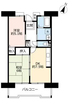 URアルビス旭ヶ丘【9階】の間取り