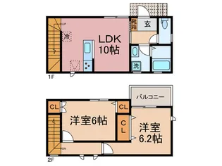 神奈川県川崎市川崎区小田2【一戸建】の間取り