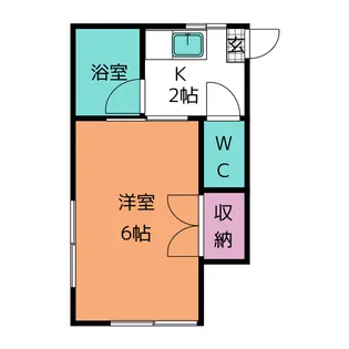 柳澤コーポ【2階】の間取り