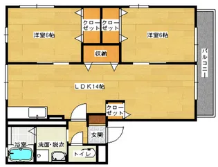 SKハイツ【1階】の間取り