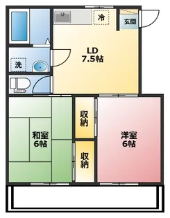 ソワサント池谷【1階】の間取り
