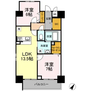 Act Valore【8階】の間取り