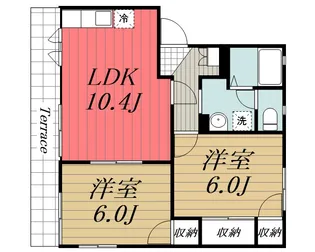 千葉県千葉市若葉区貝塚町【アパート】の間取り