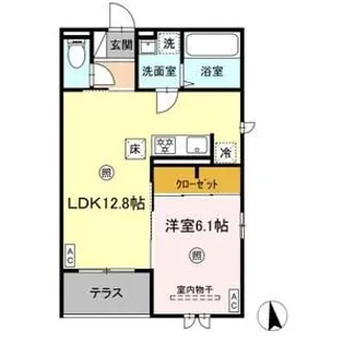 D-ROOM小田原5丁目【1階】の間取り